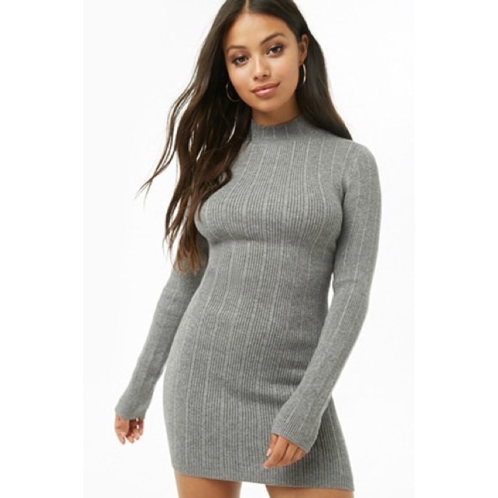 Forever 21 / Gray Knit Sweater Dress